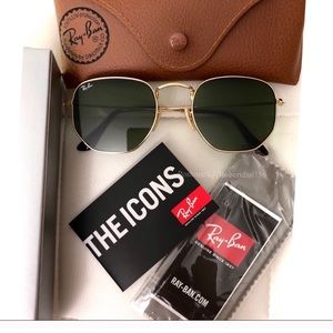 Ray-ban 51mm Hexagonal Flat Lens Sunglasses
